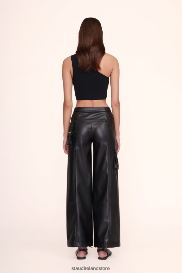 Women Clothing Black STAUD LEXI TOP H8RLPJ436