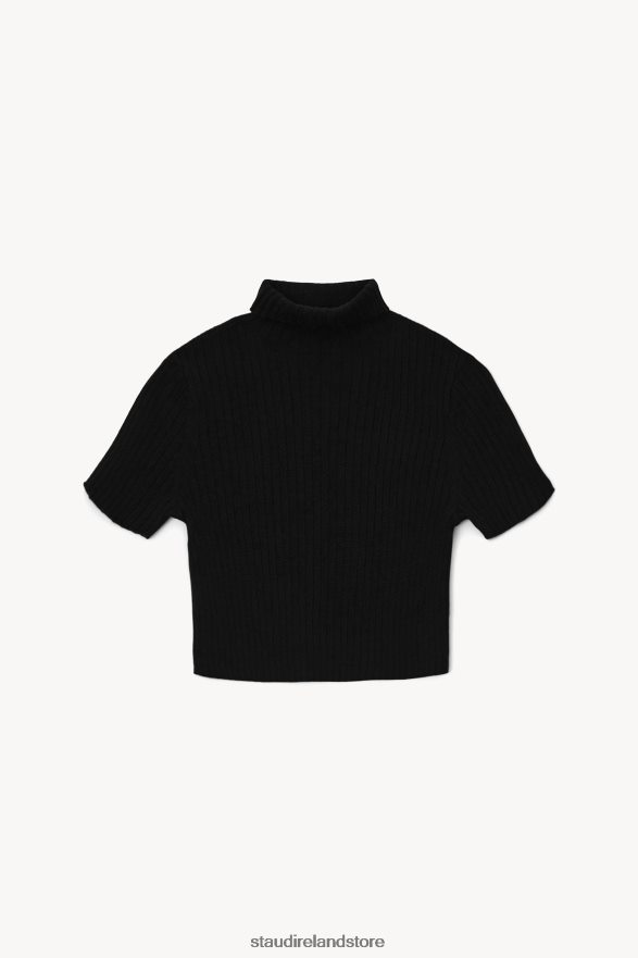 Women Clothing Black STAUD LILOU TOP H8RLPJ452