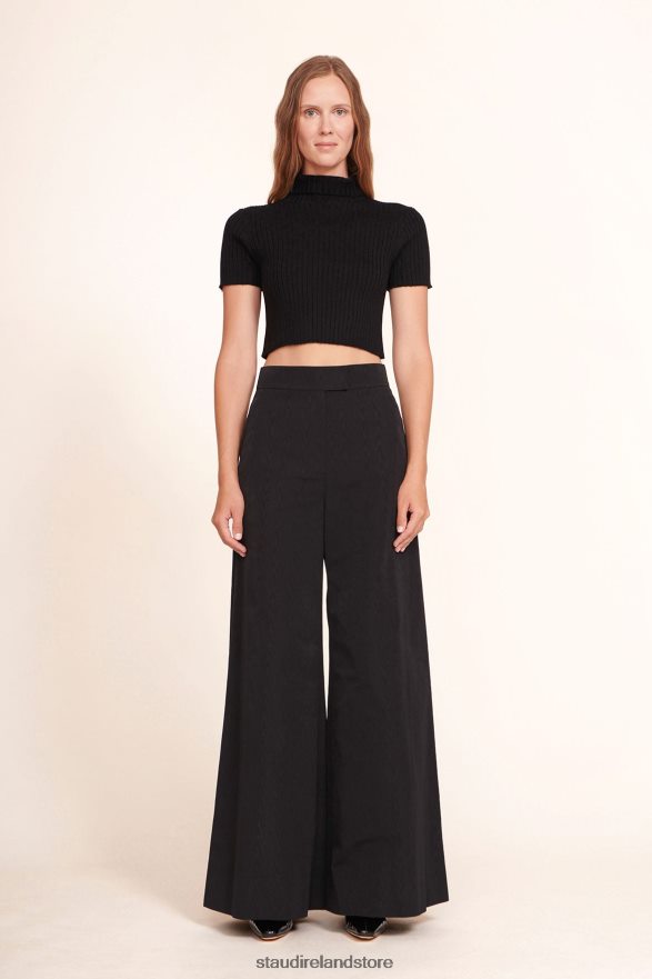 Women Clothing Black STAUD LILOU TOP H8RLPJ452