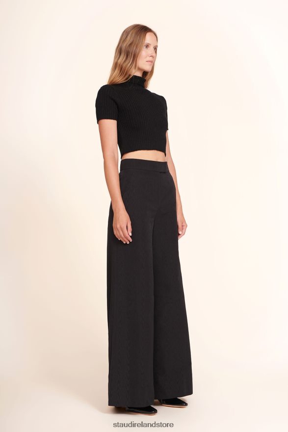 Women Clothing Black STAUD LILOU TOP H8RLPJ452