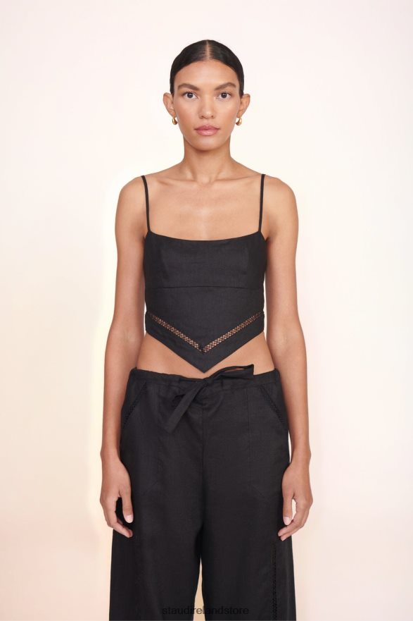 Women Clothing Black STAUD LOYALTY TOP H8RLPJ379