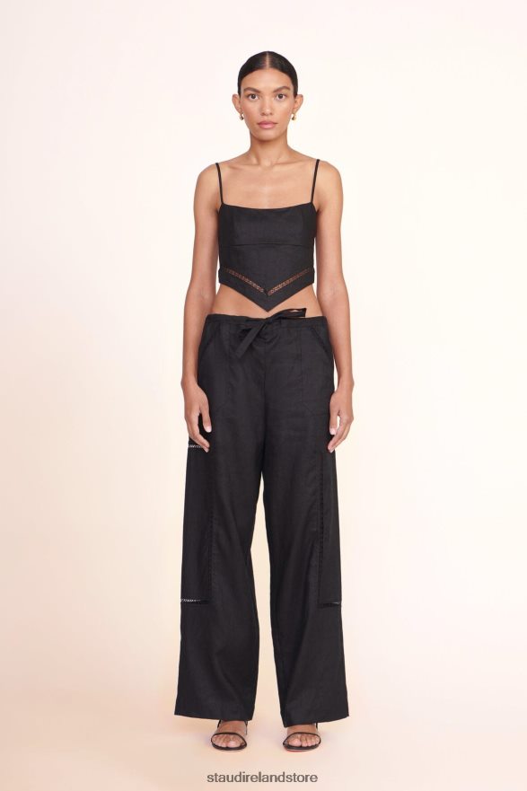 Women Clothing Black STAUD MACKENZIE PANT H8RLPJ525