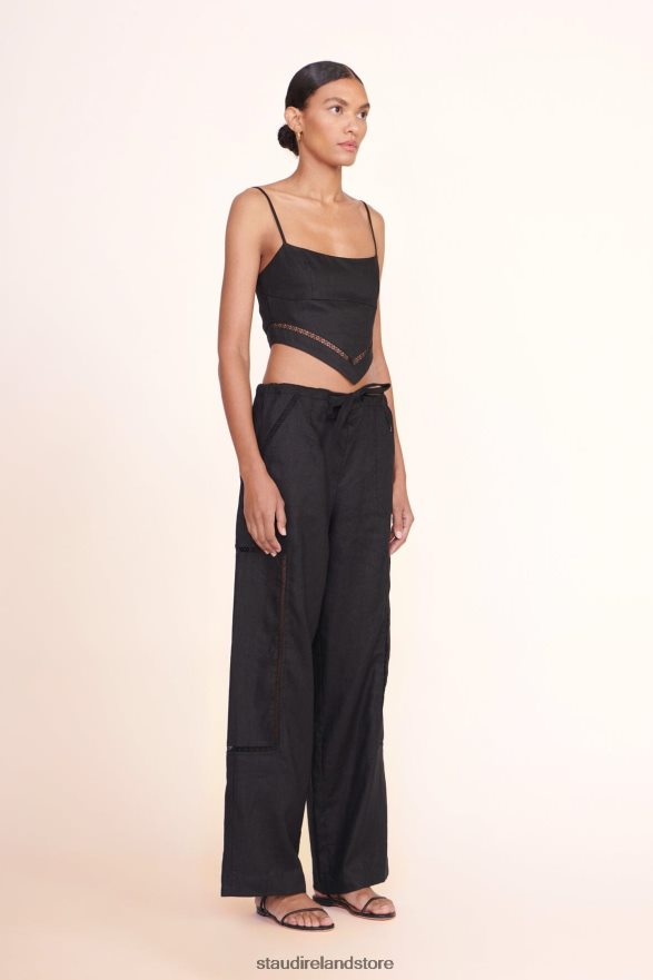 Women Clothing Black STAUD MACKENZIE PANT H8RLPJ525