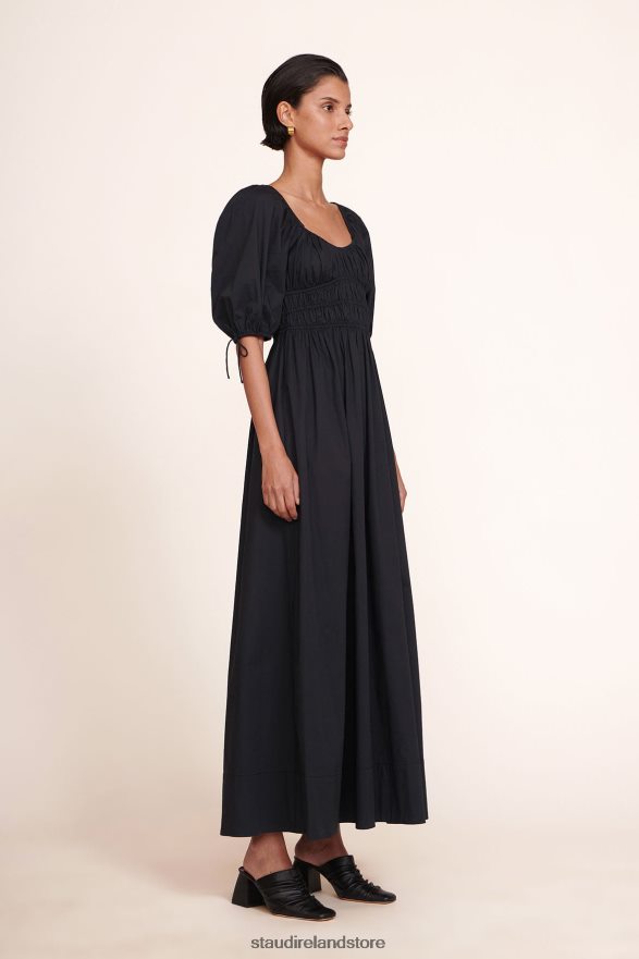 Women Clothing Black STAUD MAXI FAYE DRESS H8RLPJ288