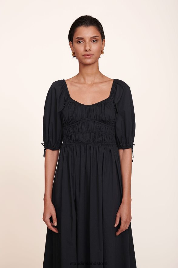 Women Clothing Black STAUD MAXI FAYE DRESS H8RLPJ288
