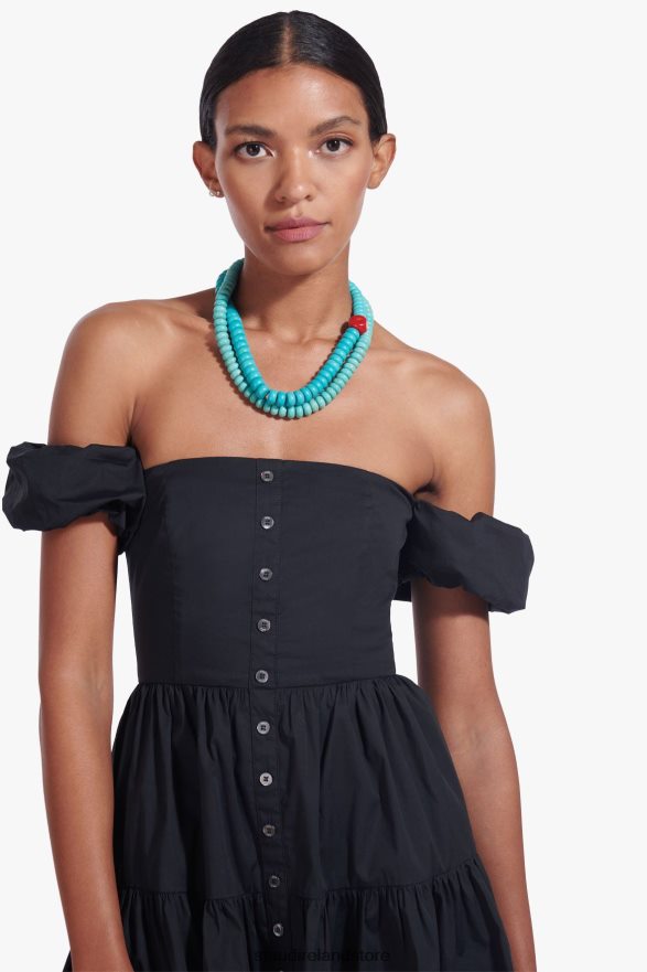 Women Clothing Black STAUD MINI ELIO DRESS H8RLPJ309