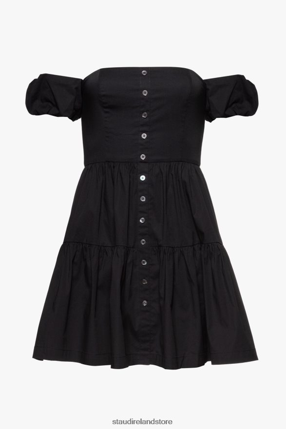 Women Clothing Black STAUD MINI ELIO DRESS H8RLPJ309