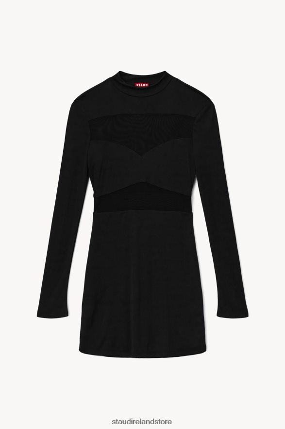 Women Clothing Black STAUD MINI FALCON DRESS H8RLPJ250