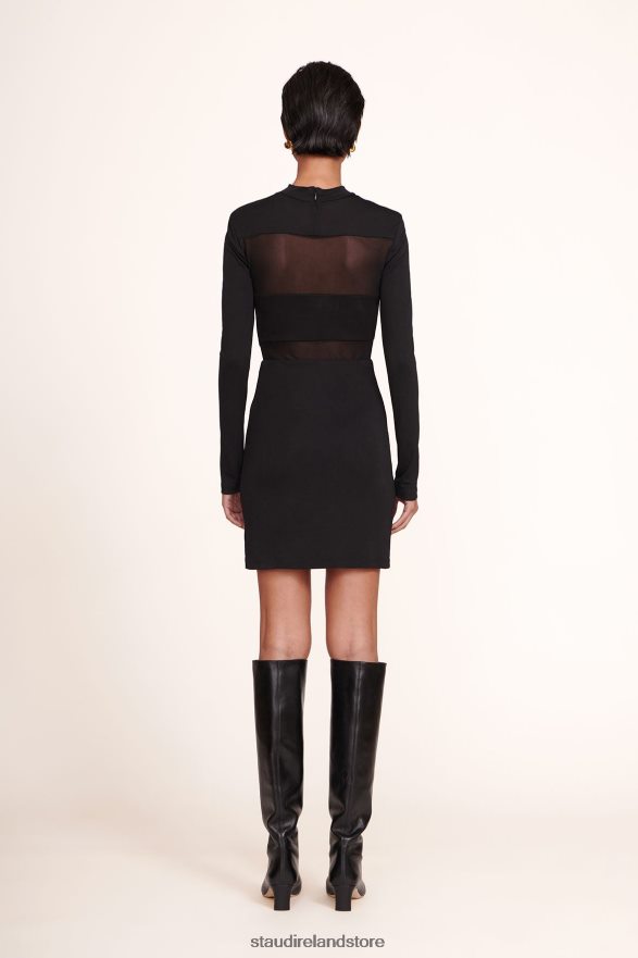 Women Clothing Black STAUD MINI FALCON DRESS H8RLPJ250