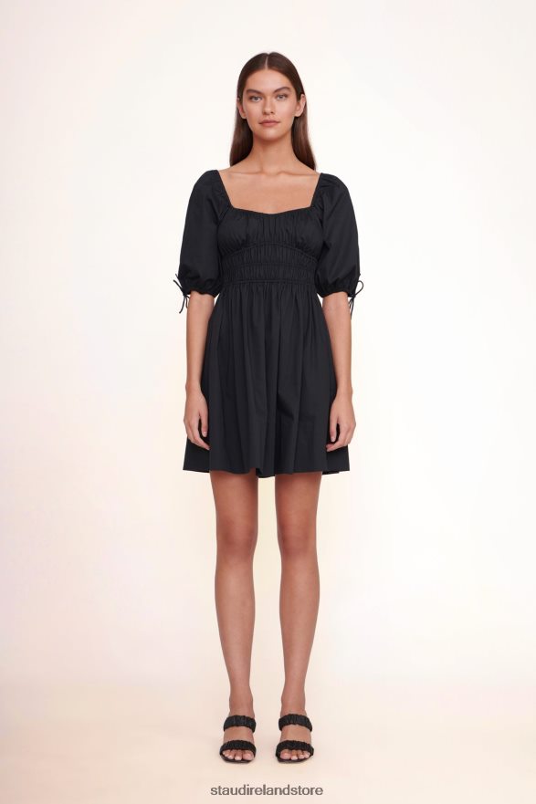 Women Clothing Black STAUD MINI FAYE DRESS H8RLPJ257