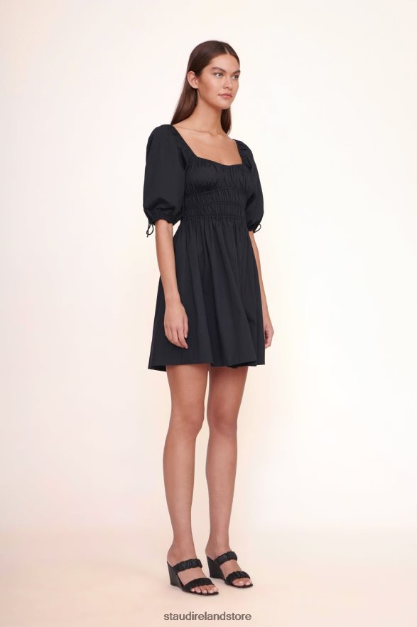 Women Clothing Black STAUD MINI FAYE DRESS H8RLPJ257