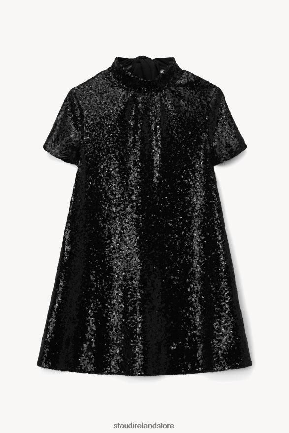 Women Clothing Black STAUD MINI ILANA DRESS SEQUINS H8RLPJ142