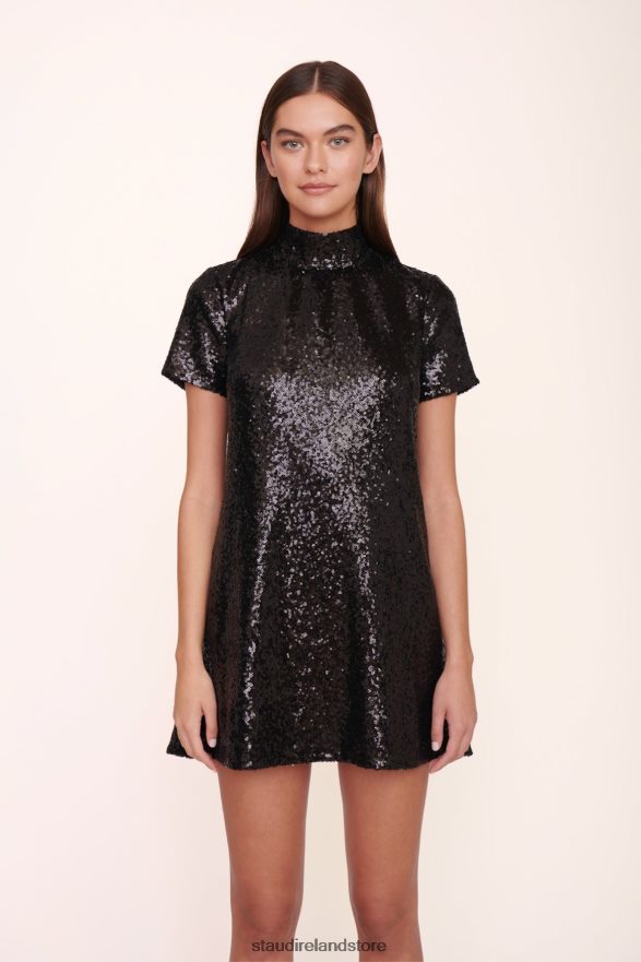 Women Clothing Black STAUD MINI ILANA DRESS SEQUINS H8RLPJ142