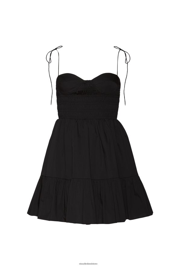 Women Clothing Black STAUD MINI LANDRY DRESS H8RLPJ65