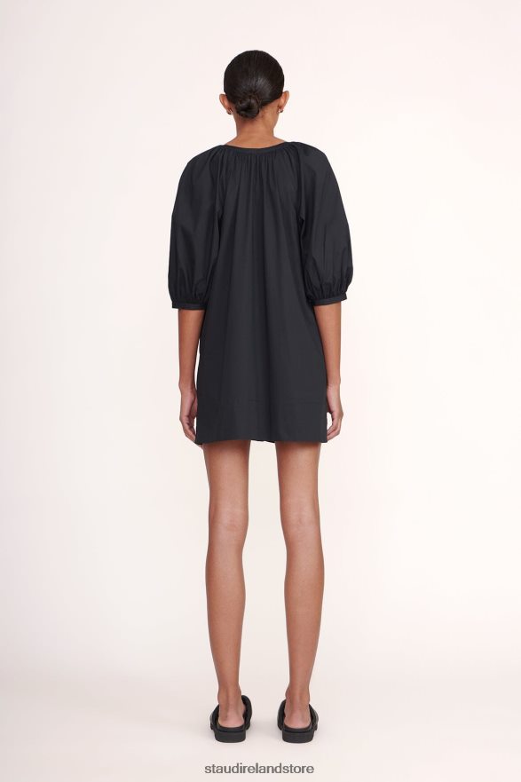 Women Clothing Black STAUD MINI VINCENT DRESS H8RLPJ216