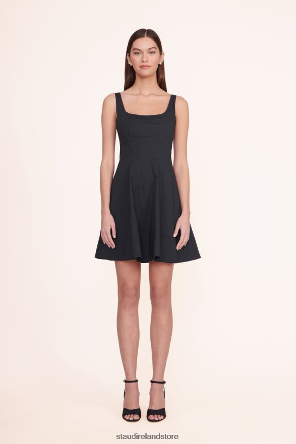 Women Clothing Black STAUD MINI WELLS DRESS H8RLPJ87