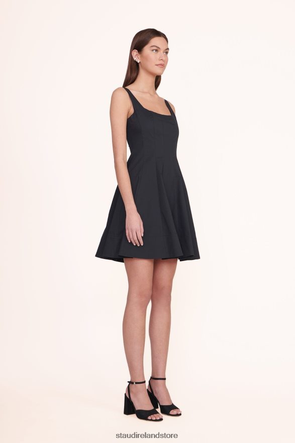 Women Clothing Black STAUD MINI WELLS DRESS H8RLPJ87