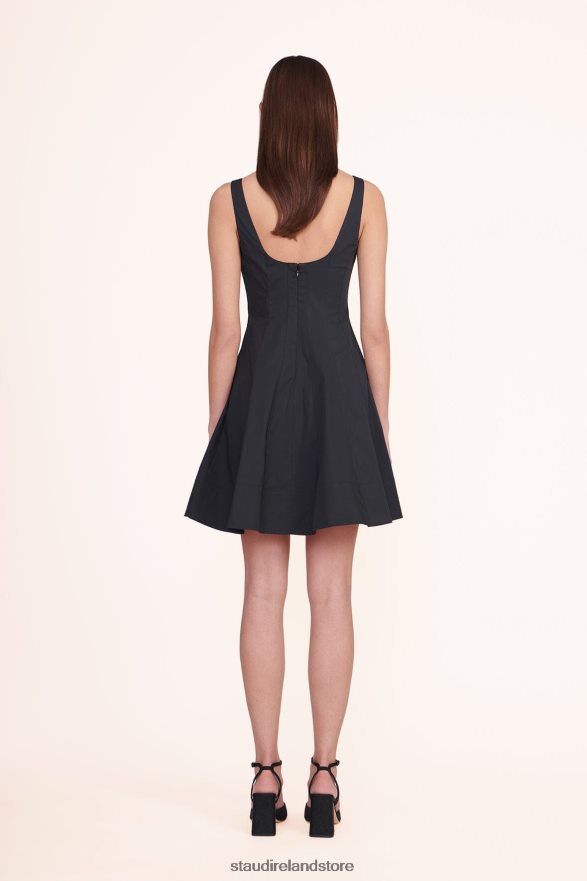 Women Clothing Black STAUD MINI WELLS DRESS H8RLPJ87