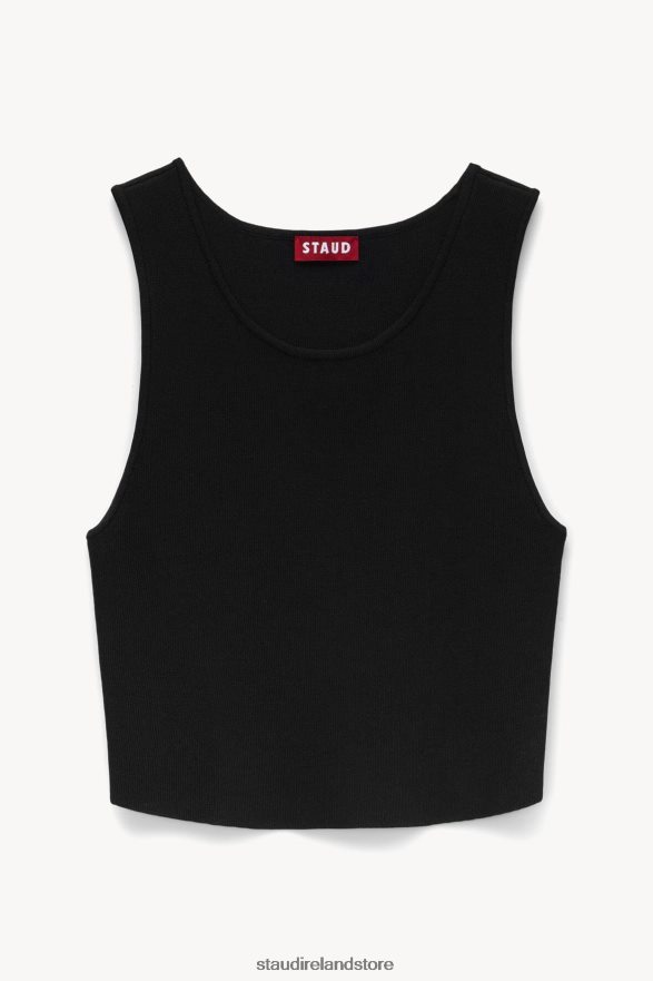 Women Clothing Black STAUD NOOR TOP H8RLPJ369