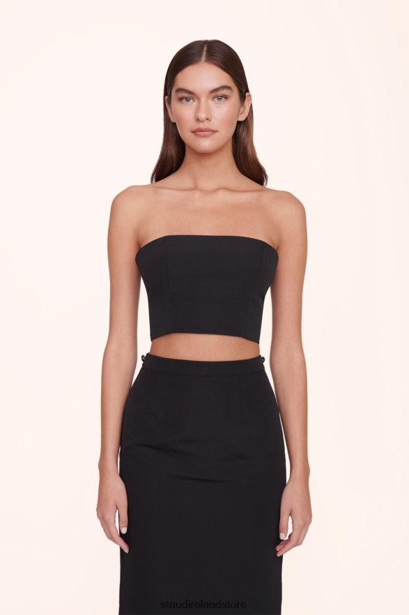 Women Clothing Black STAUD NYLA TOP H8RLPJ373