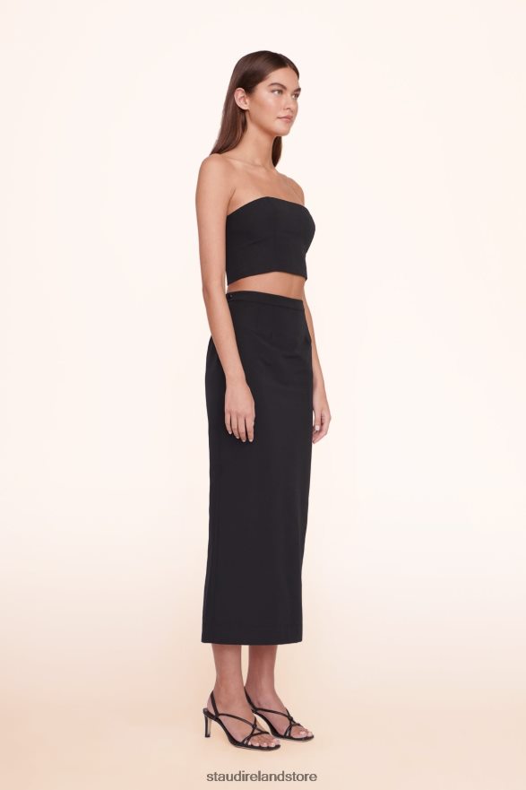 Women Clothing Black STAUD NYLA TOP H8RLPJ373