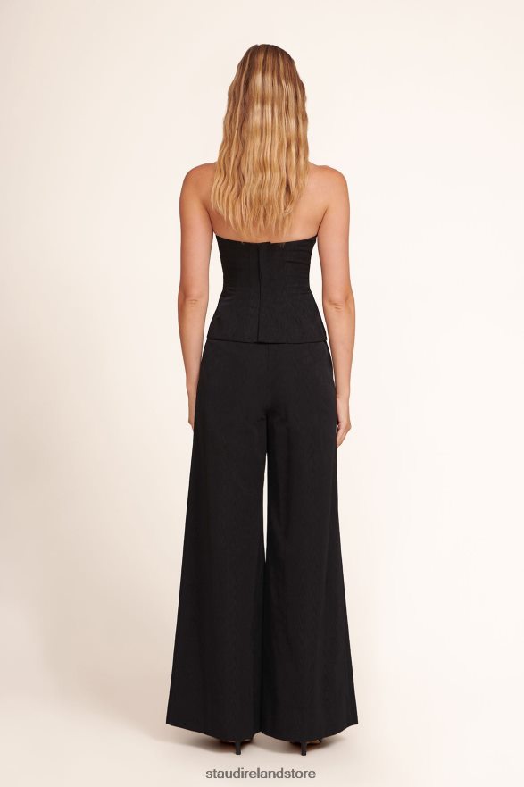Women Clothing Black STAUD OAK PANT H8RLPJ551