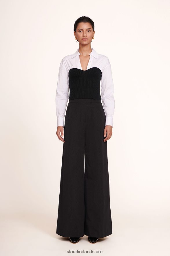 Women Clothing Black STAUD OAK PANT H8RLPJ551