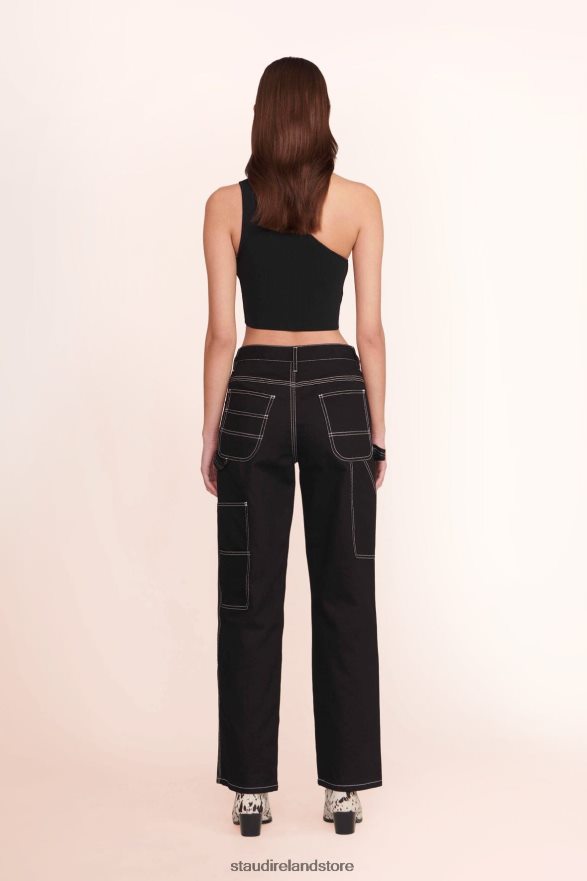 Women Clothing Black STAUD PAINTER PANT H8RLPJ542