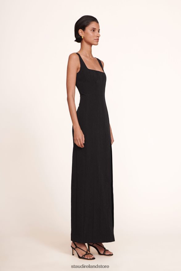 Women Clothing Black STAUD PORTRAIT DRESS H8RLPJ290