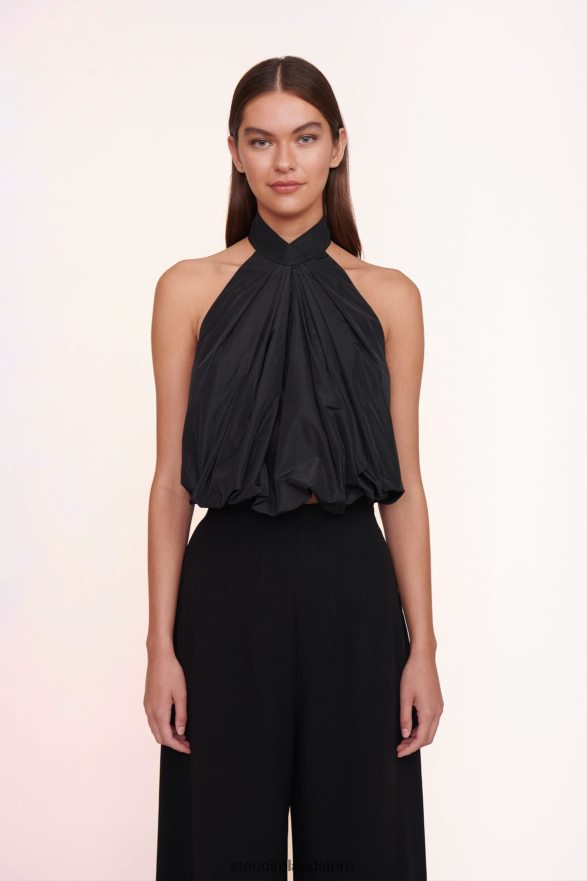 Women Clothing Black STAUD POSY TOP H8RLPJ430
