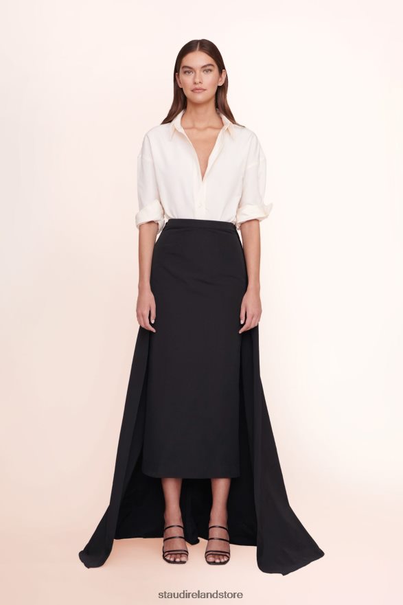 Women Clothing Black STAUD PRUNELLA SKIRT H8RLPJ484