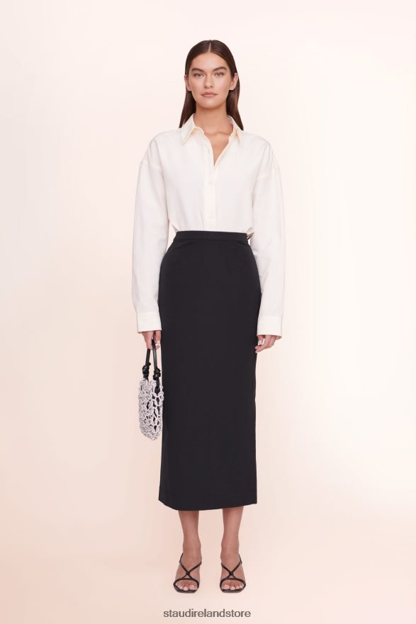 Women Clothing Black STAUD PRUNELLA SKIRT H8RLPJ484