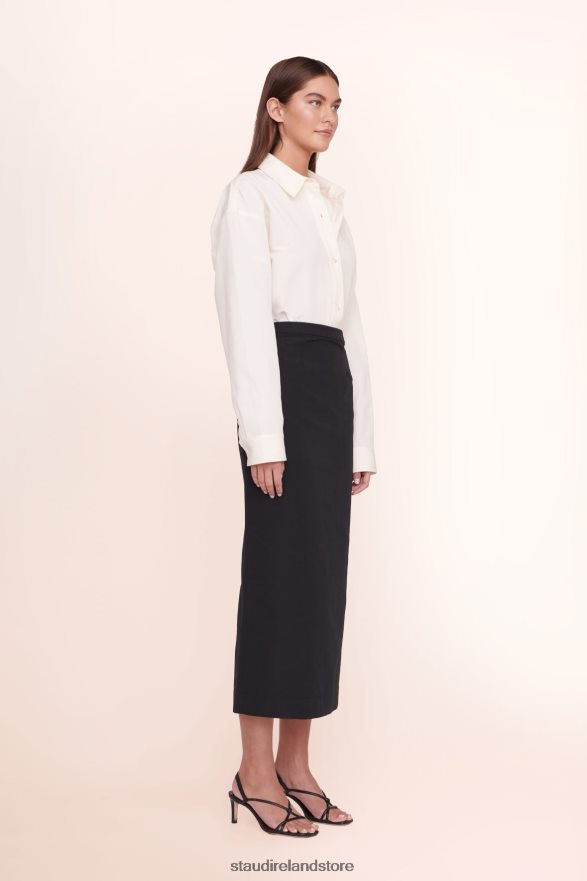 Women Clothing Black STAUD PRUNELLA SKIRT H8RLPJ484