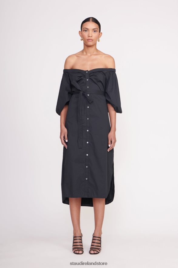 Women Clothing Black STAUD REESE DRESS H8RLPJ108