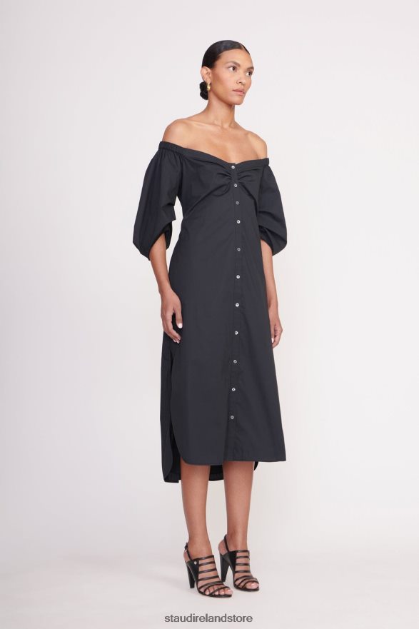 Women Clothing Black STAUD REESE DRESS H8RLPJ108