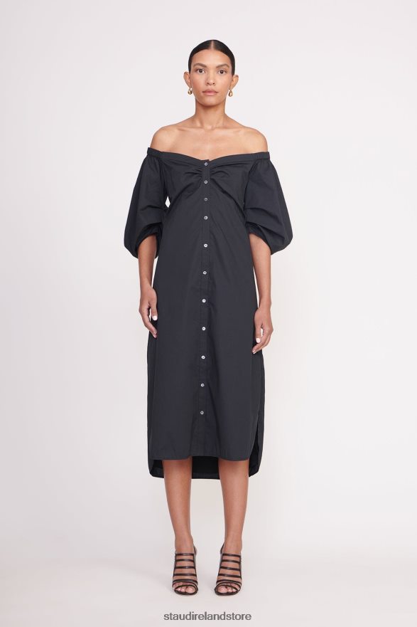 Women Clothing Black STAUD REESE DRESS H8RLPJ108