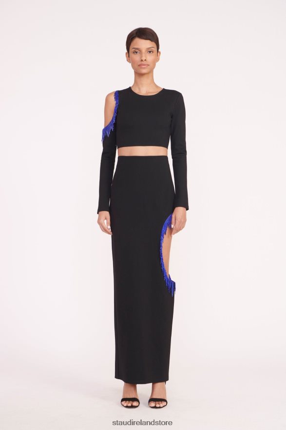 Women Clothing Black STAUD SCARLETT SKIRT H8RLPJ478