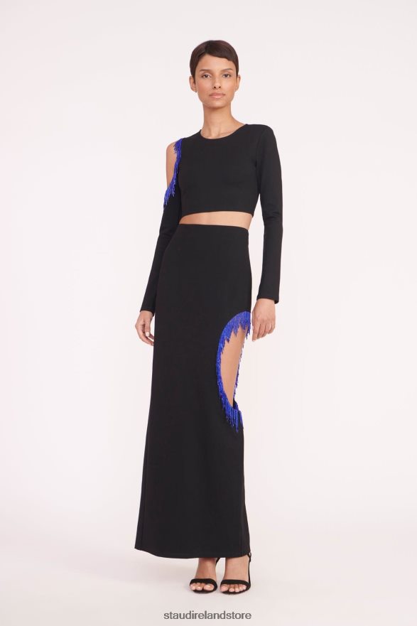 Women Clothing Black STAUD SCARLETT SKIRT H8RLPJ478