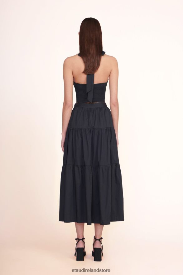 Women Clothing Black STAUD SEA SKIRT H8RLPJ462