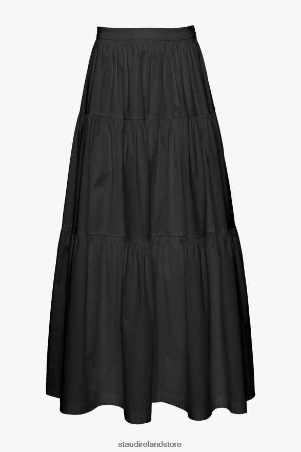Women Clothing Black STAUD SEA SKIRT H8RLPJ462