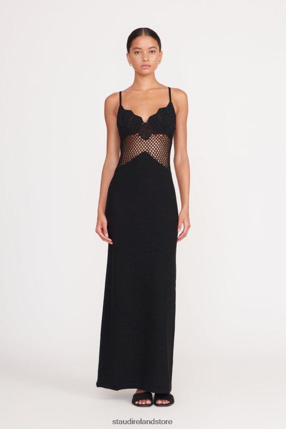 Women Clothing Black STAUD TARA DRESS H8RLPJ27
