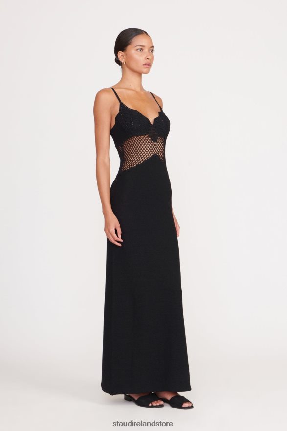 Women Clothing Black STAUD TARA DRESS H8RLPJ27