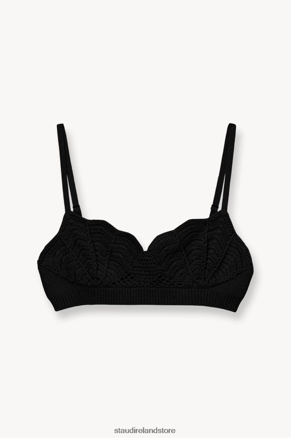 Women Clothing Black STAUD TARA TOP H8RLPJ363