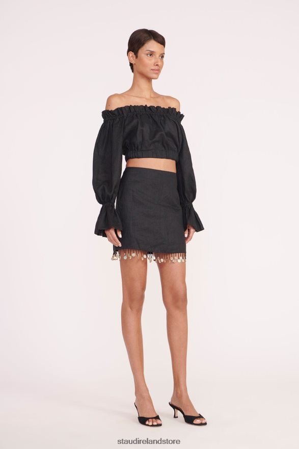 Women Clothing Black STAUD TRISTAN TOP H8RLPJ338