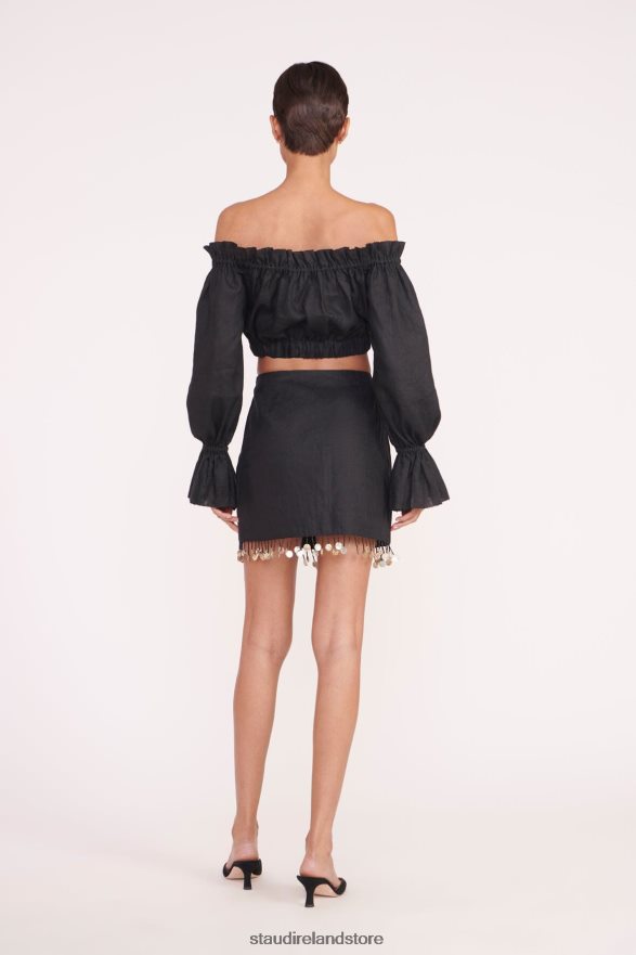 Women Clothing Black STAUD TRISTAN TOP H8RLPJ338