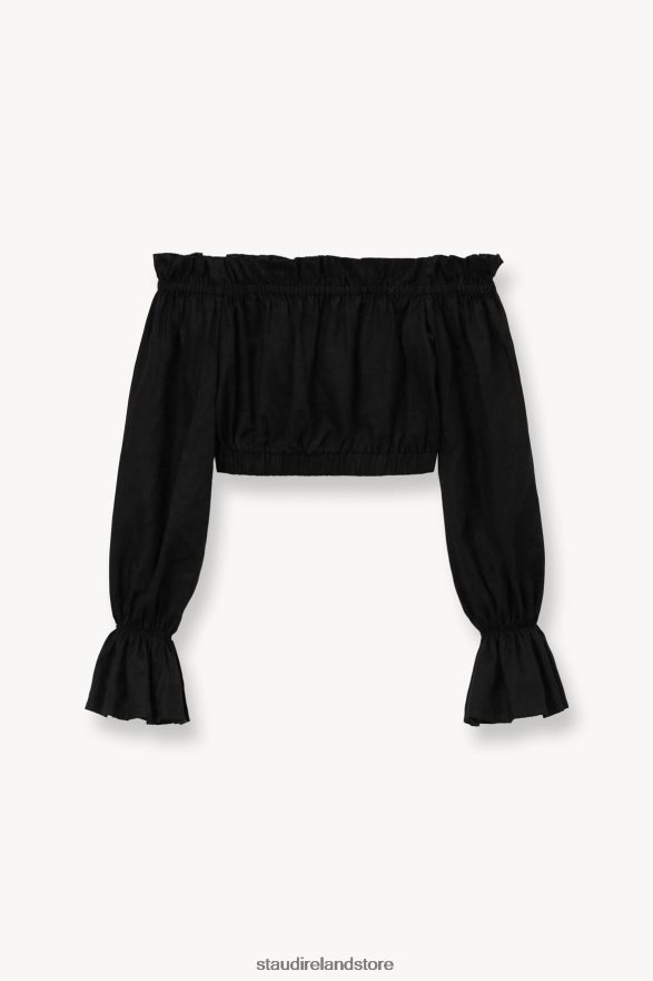 Women Clothing Black STAUD TRISTAN TOP H8RLPJ338