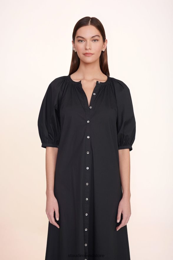 Women Clothing Black STAUD VINCENT DRESS H8RLPJ265