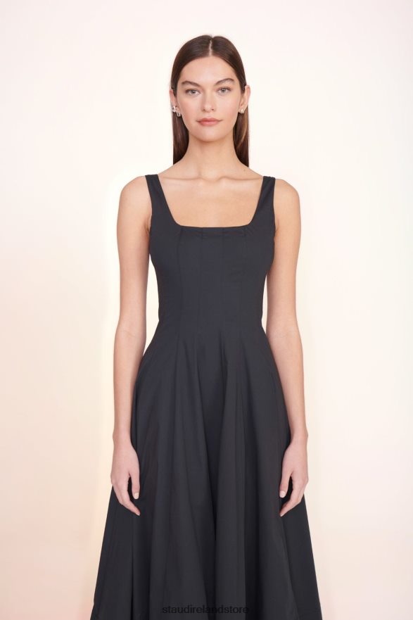 Women Clothing Black STAUD WELLS DRESS H8RLPJ47
