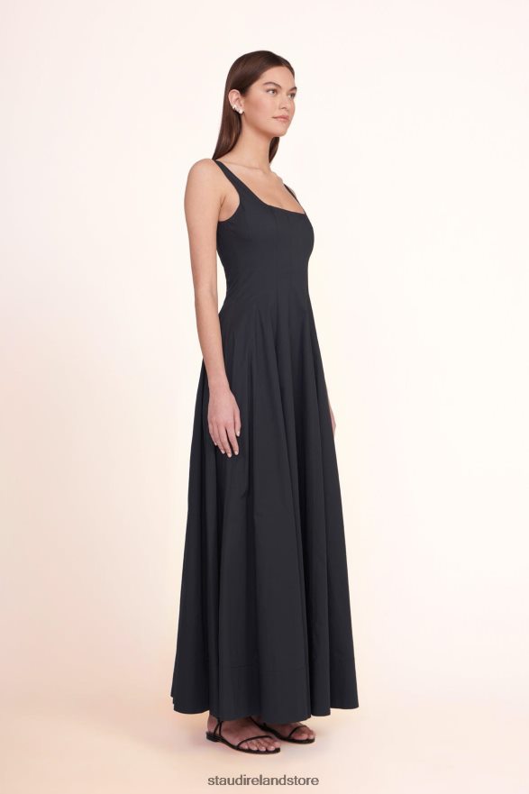 Women Clothing Black STAUD WELLS MAXI DRESS H8RLPJ246