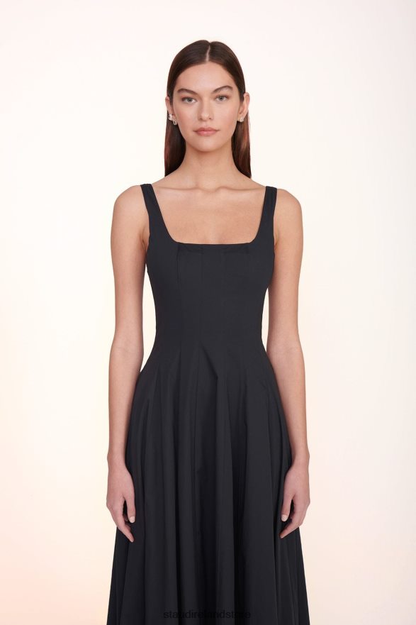 Women Clothing Black STAUD WELLS MAXI DRESS H8RLPJ246